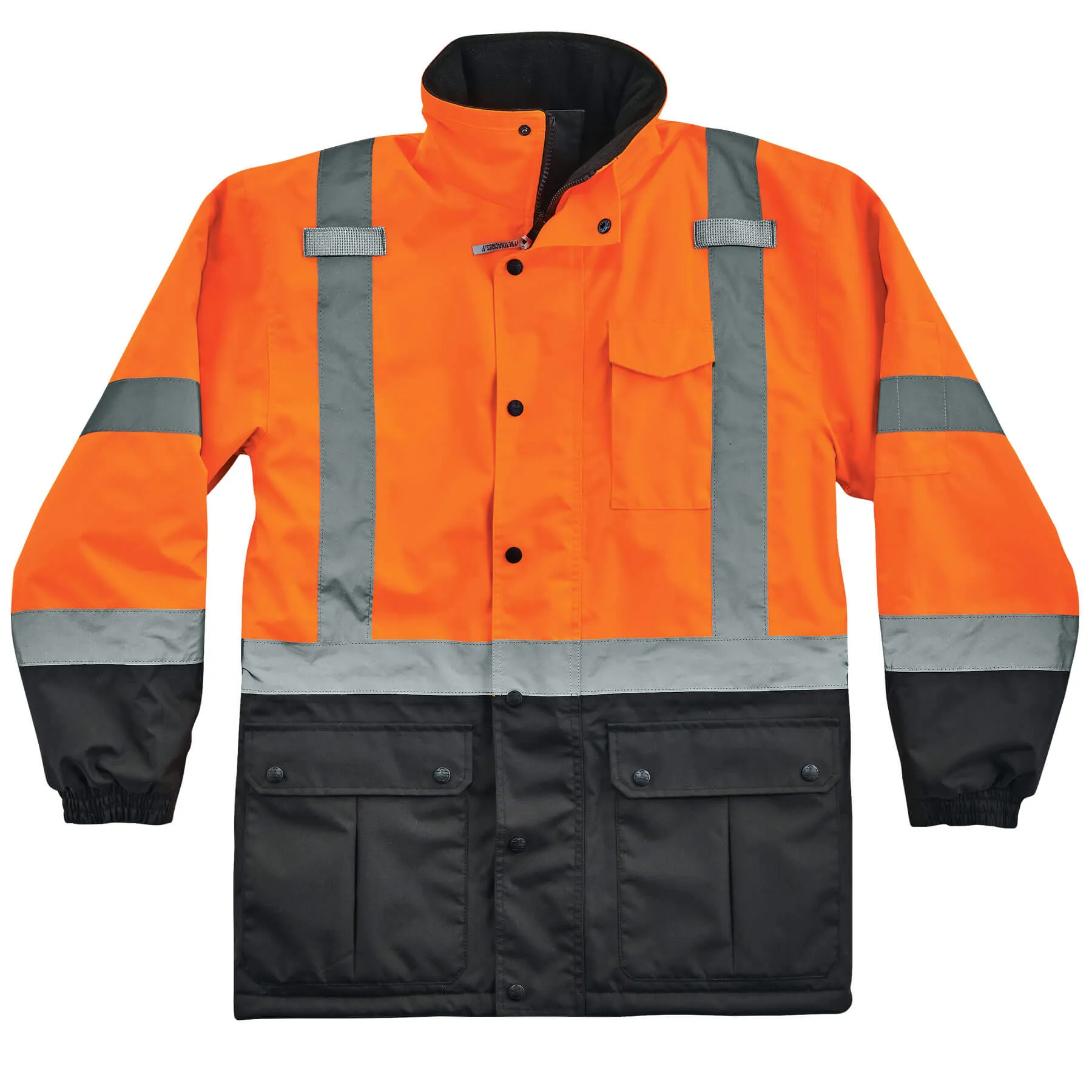 Ergodyne 25572 GloWear 8384 Type R Class 3 Thermal Parka, Small, HV Orange