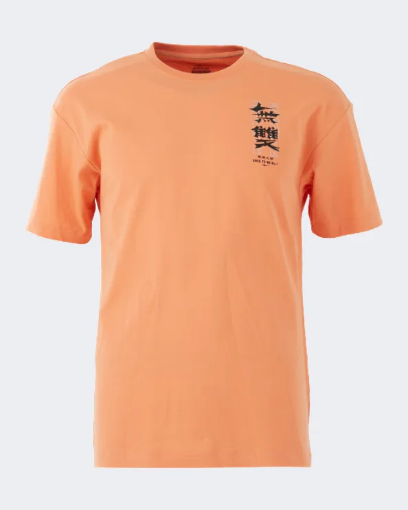 Erke Crew Neck Men Lifestyle T-Shirt Soft Orange 11222291555-302