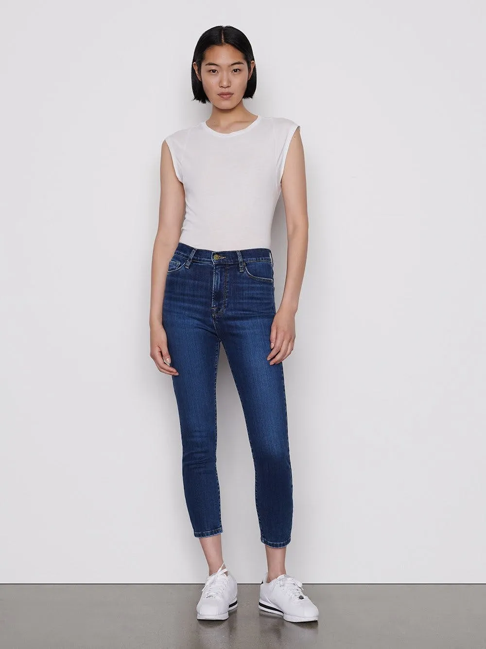 Frame Denim - Ali High Rise Cigarette Jeans in Lupine