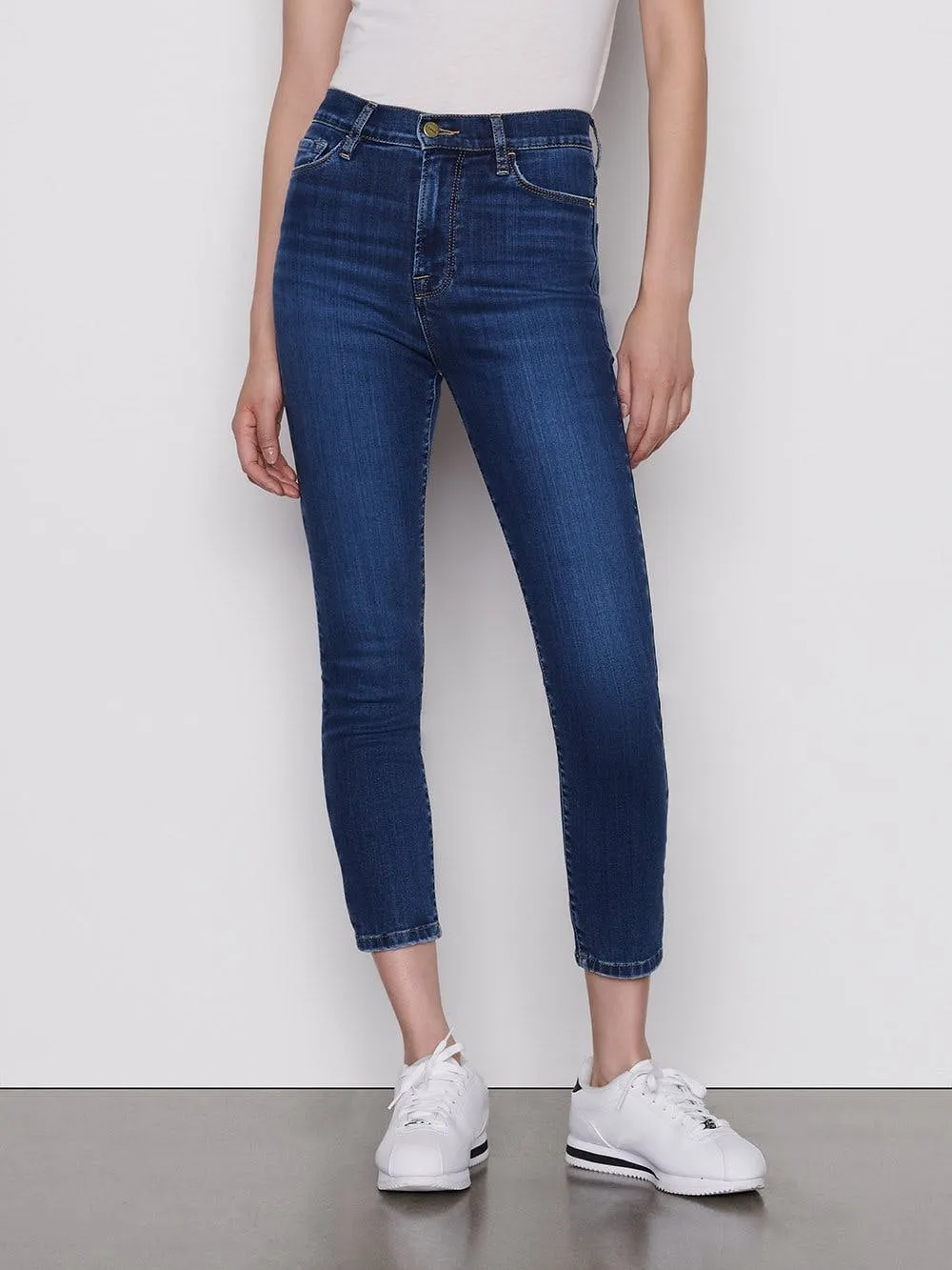 Frame Denim - Ali High Rise Cigarette Jeans in Lupine