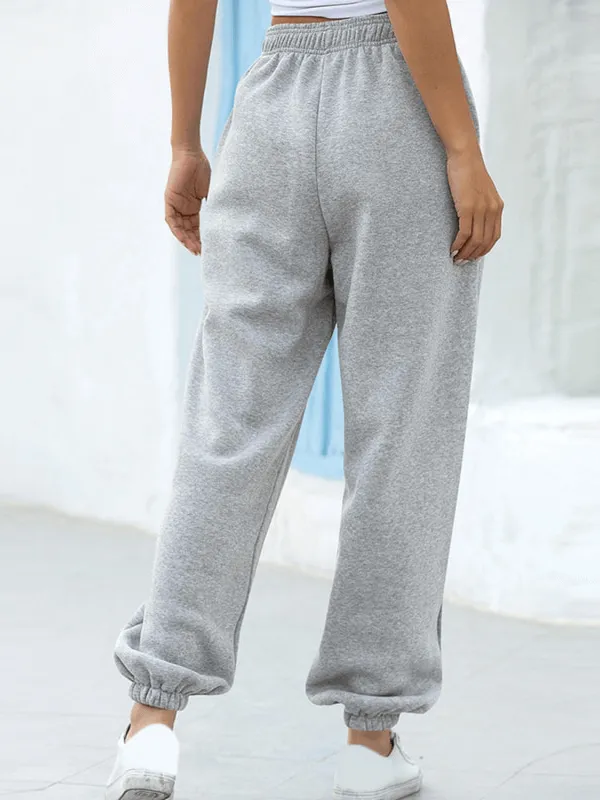 High-Waisted Trousers for Women With Pockets / Wide Leg Sweatpants - SF1397