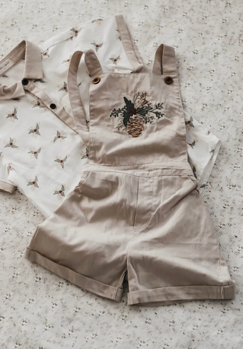 Holly & Mistletoe Overalls