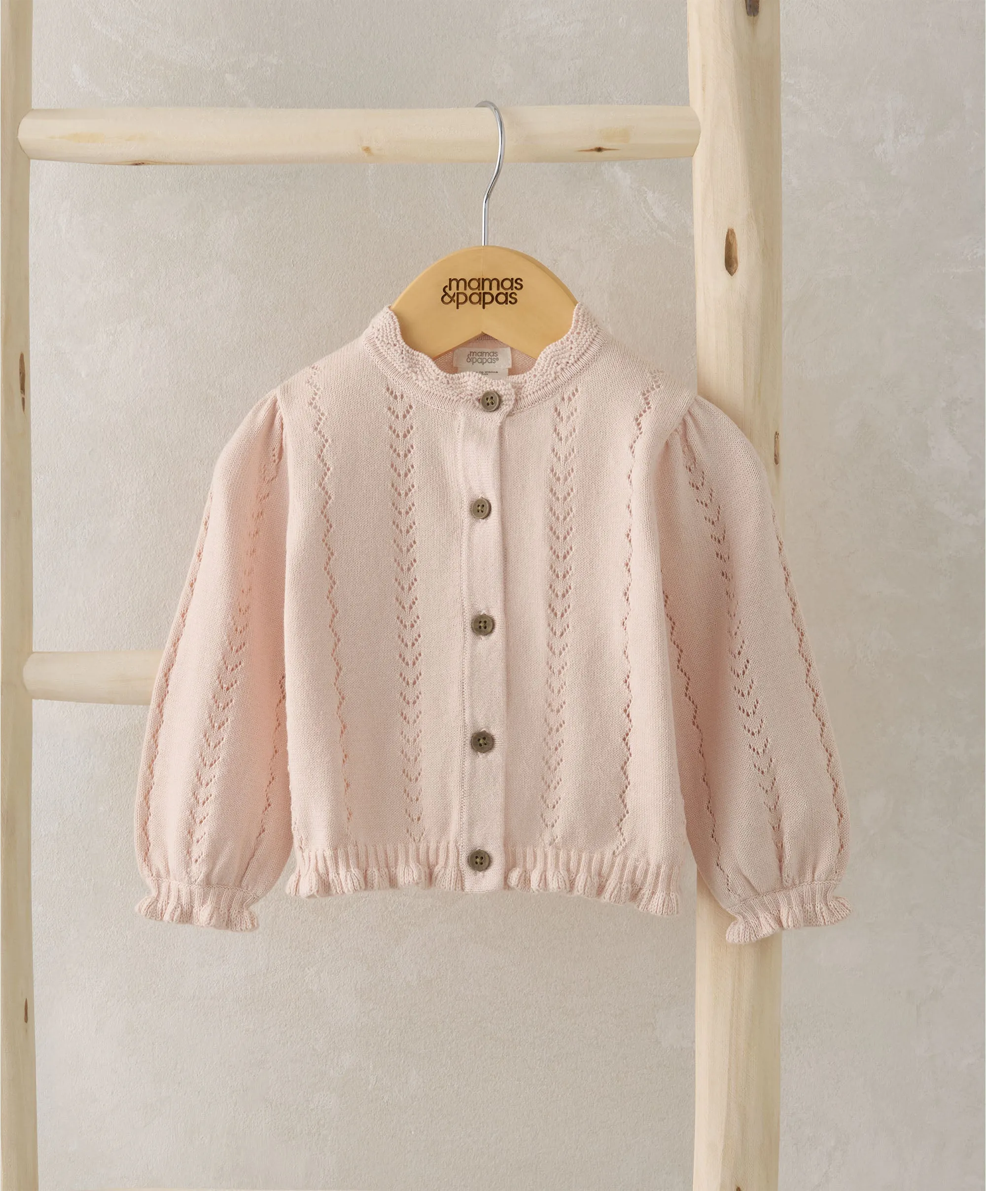 Knitted Cardigan - Pink