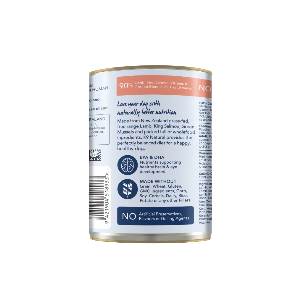 Lamb & King Salmon Feast Canned Dog Food