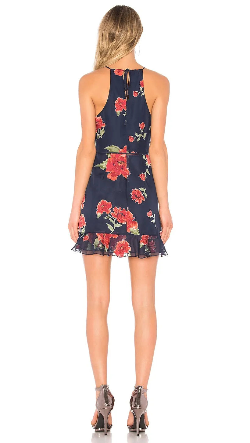 Lovers   Friends Gigi Wrap Dress Navy Floral