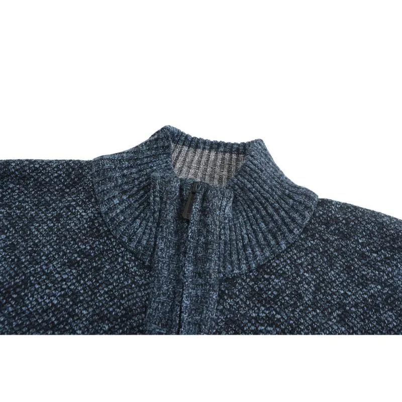 Men’s Bonded Mockneck Knitted Cardigan