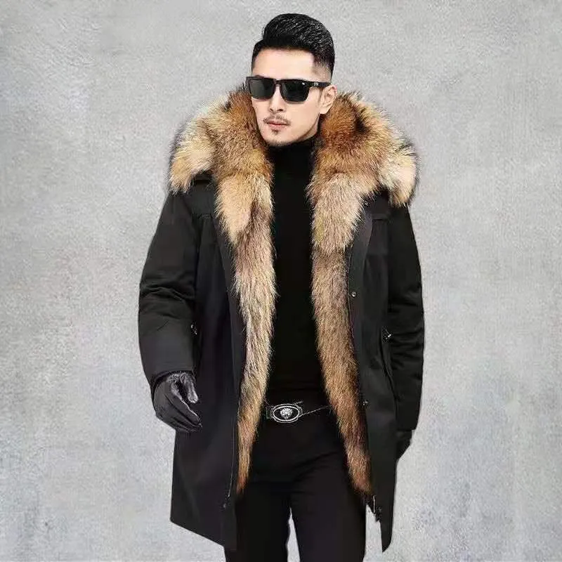 Men's winter warm parka coat