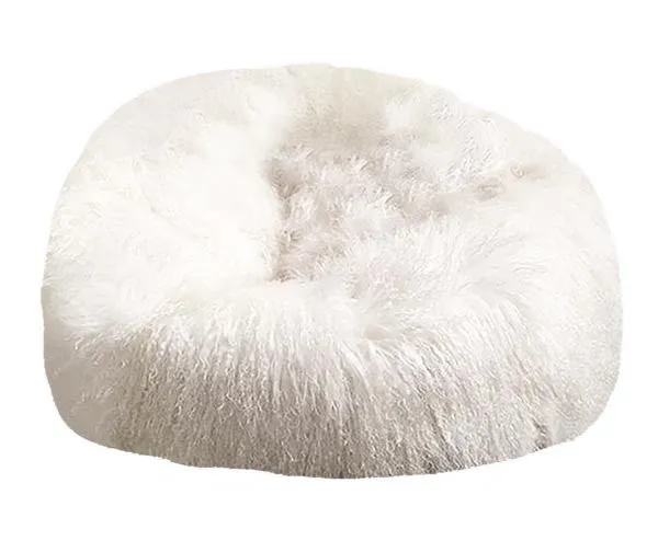 Monglian Sheep Fur Fluffy Fuzzy BeanBag Chair