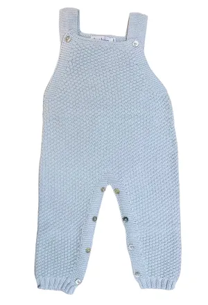 Overalls W/ Rice Stitch- Light Blue