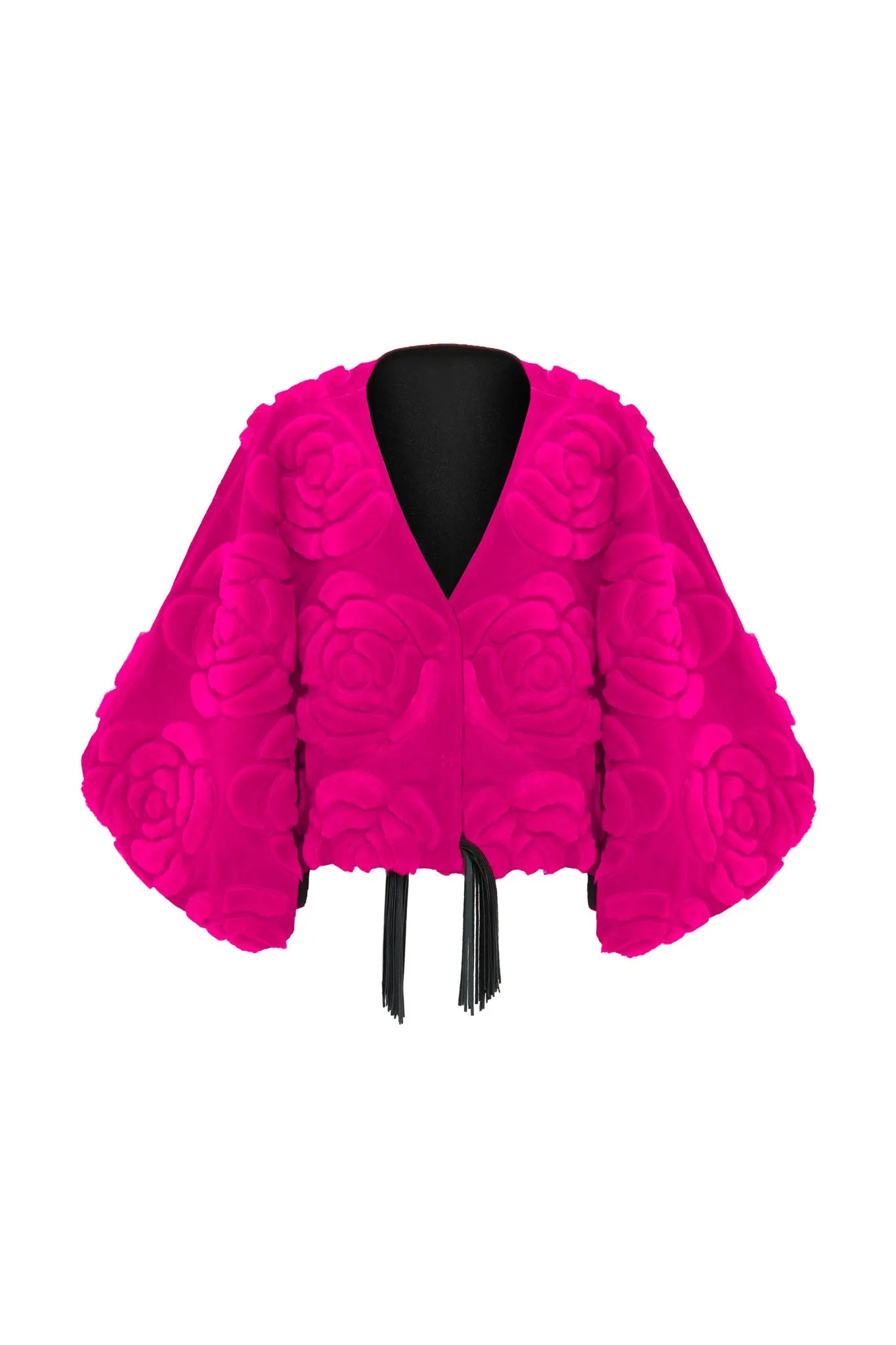 Select Shearling/Suede Lamb Floral Embroidered Jacket Reversible To Loro Piana Cashmere & Wool