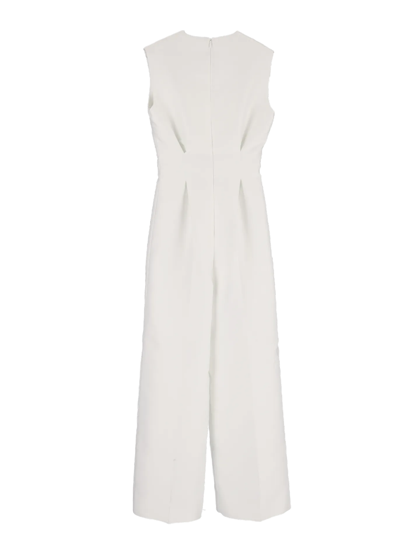 sleeveless silk-blend jumpsuit