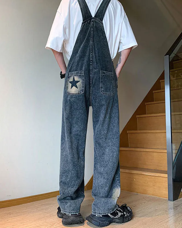 Star Girl Denim Overalls