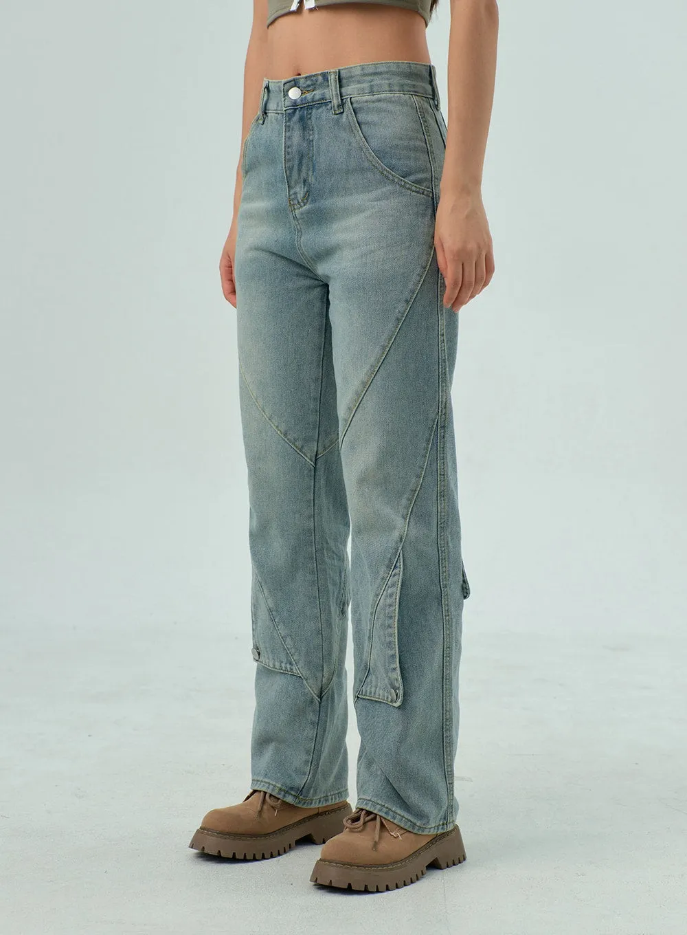 Straight Leg Jeans CY330