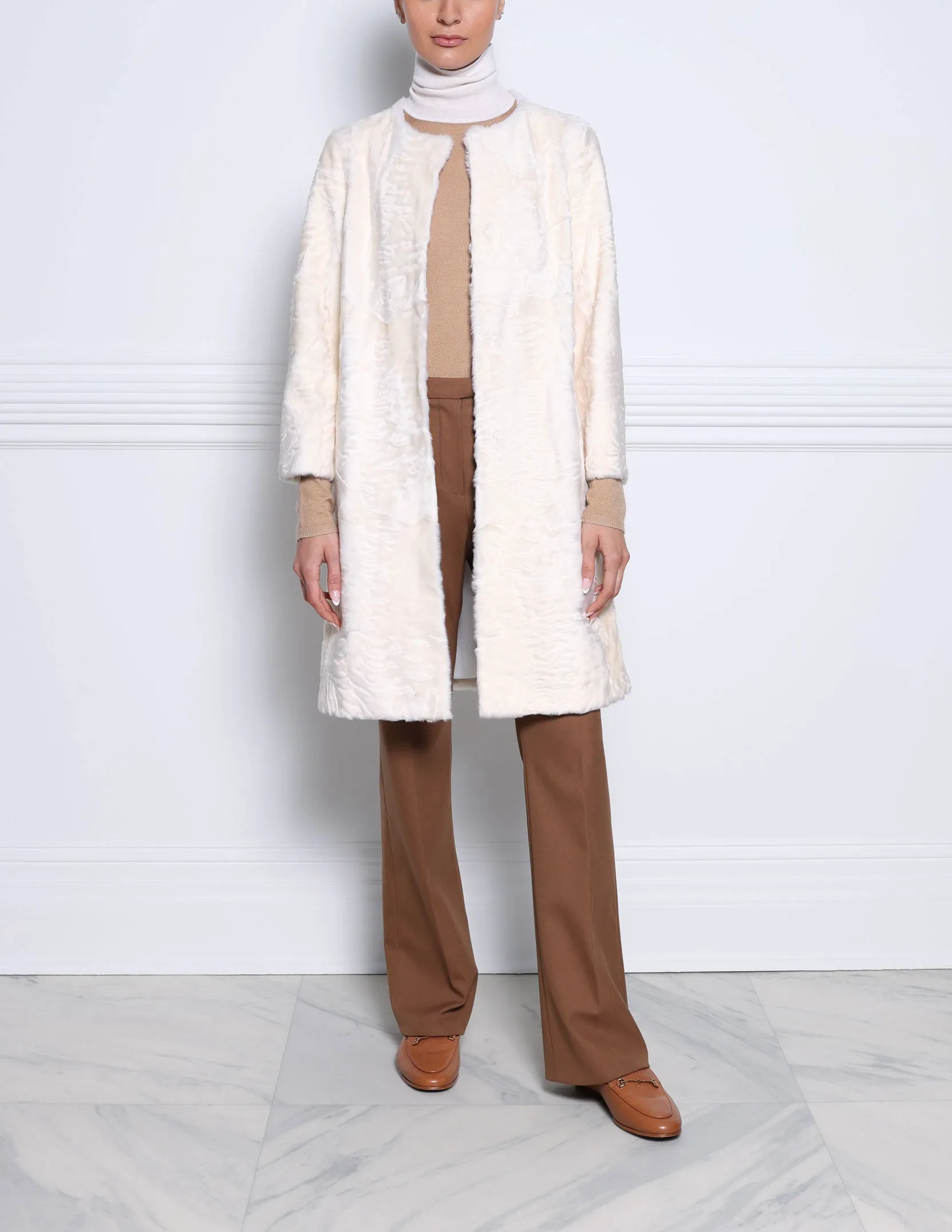 The Linden Swakara Lamb Coat