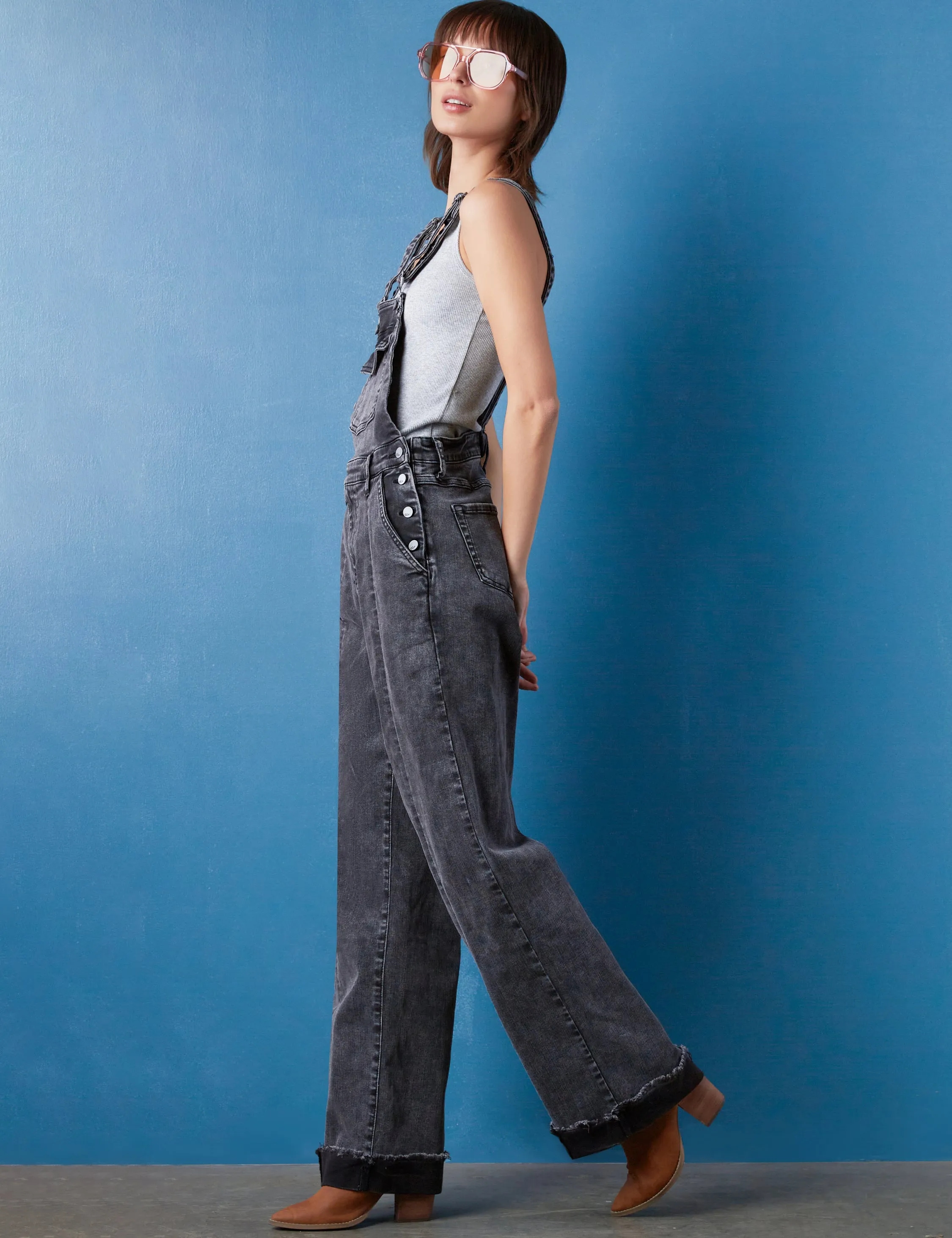 Union Wide-Leg Overalls