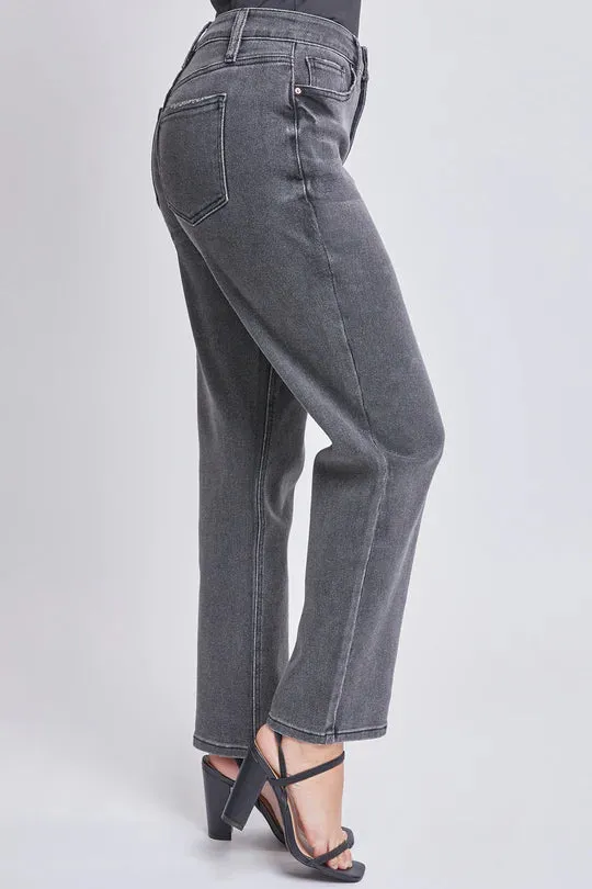 Vintage High Rise Slim Straight Jeans