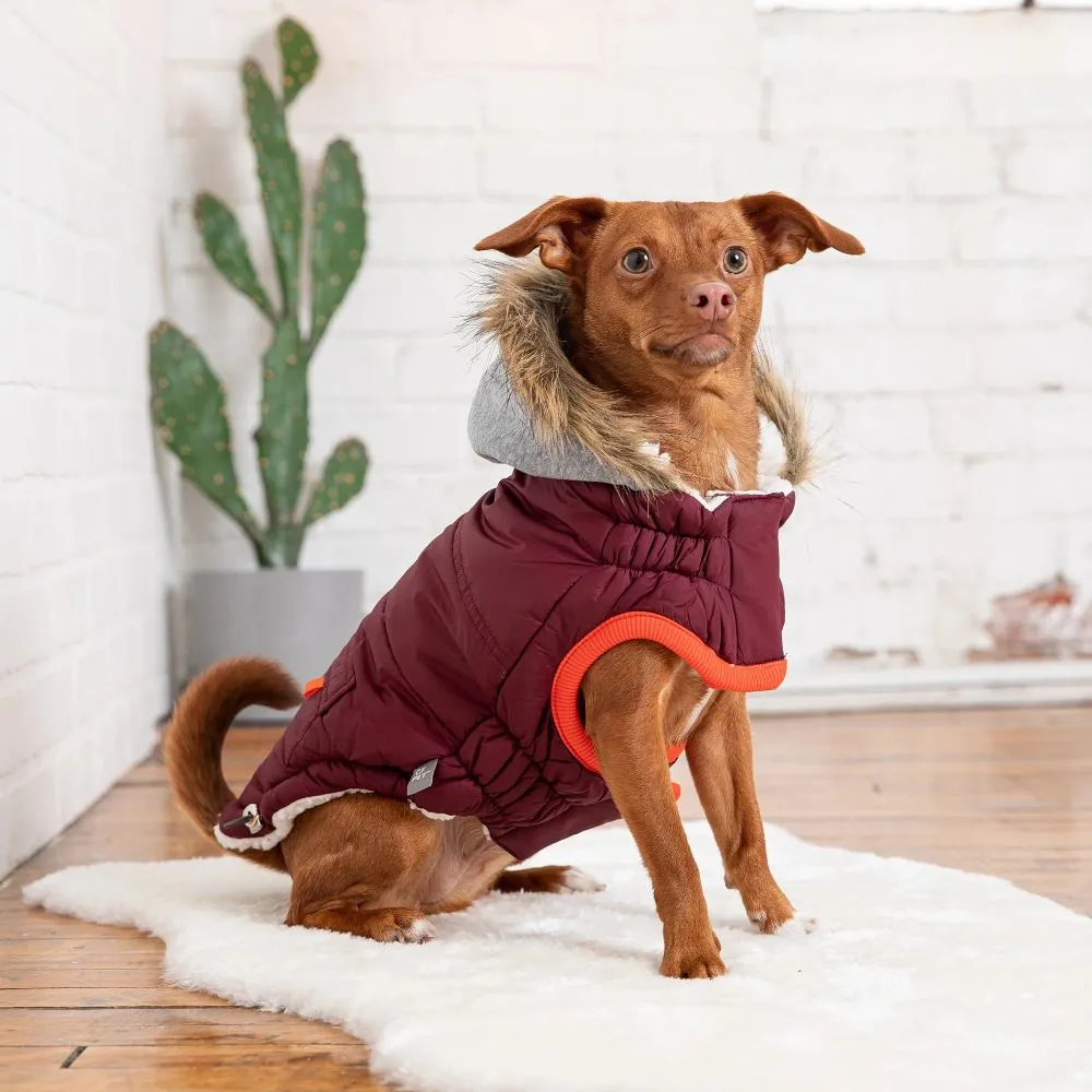 Winter Sailor Parka in Burgundy