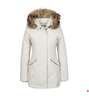 Woolrich Valentine Down Parka Women's Medium Frozen White