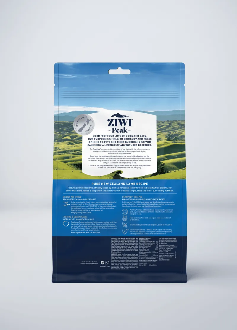 ZiwiPeak Air-Dried Lamb Recipe For Cats